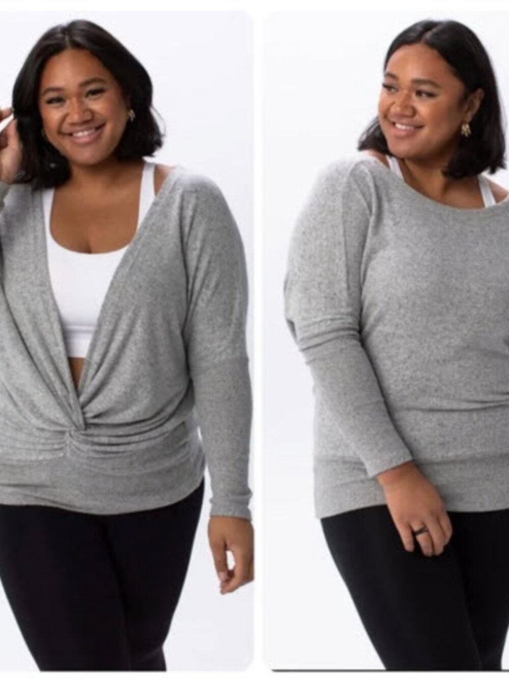 Savvi Portia Shrug Draped Shrug in Burgundy Size Large NWT